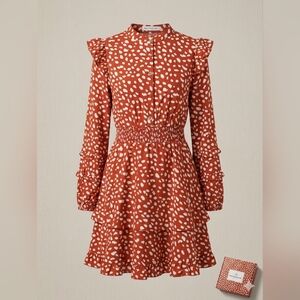 New!! Miss Sparkling Sz M Midi Long Sleeve Dress